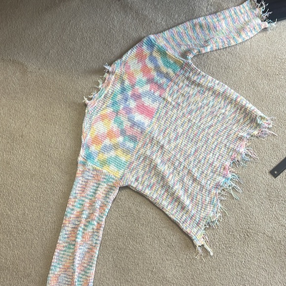 POL multi colored ribbon style sweater sz Small - Picture 8 of 9